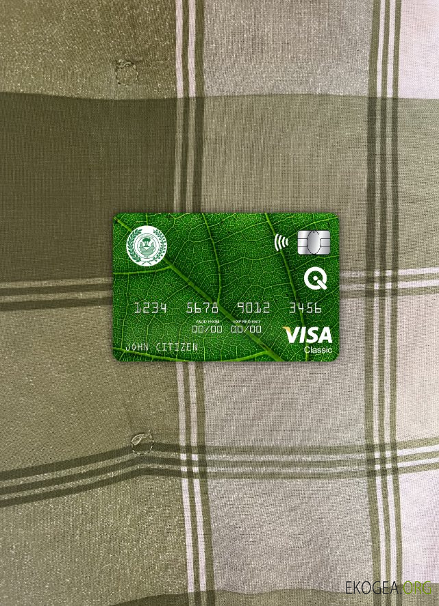 Iraq Rafidain banque visa carte classique photolook , avant